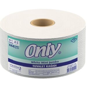 ONLY WHİTE MİNİ JUMBO TUVALET KAĞIDI KOLİ İÇİ 12 ADET 108-112 MT ÇİFT KAT 4,5 KG