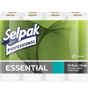 SELPAK PROFESSİONAL ESSENTİAL TUVALET KAĞIDI ESSENTIAL 24 RULO 72 Lİ KOLİ İÇİ 2 KATLI