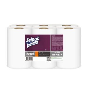 SELPAK PROFESSİONAL EXTRA HAREKETLİ SENSÖRLÜ HAVLU 21,5 CM 135 MT 6 KG