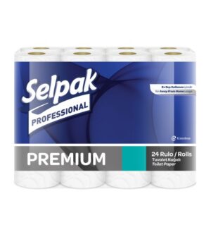 SELPAK PROFESSİONAL PREMİUM TUVALET KAĞIDI EV TİPİ RULO 24 LÜ 24 RULO KOLİ İÇİ 72 Lİ 72 RULO